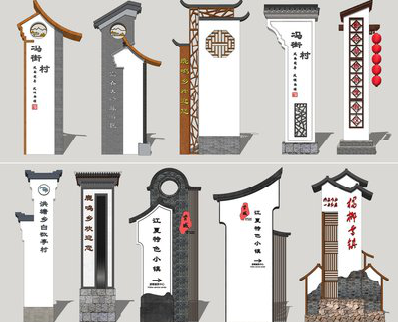  邓州美丽乡村标识标牌有哪些分类？